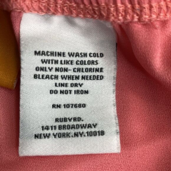 Whimsical 8 Pleated Crinkle Peach Chiffon Maxi Skirt - Picture 7 of 10